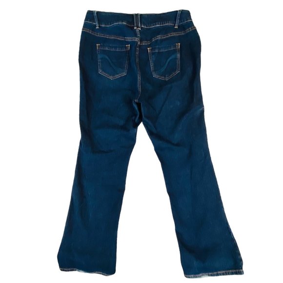 LANE BRYANT Genius Fit Jeans Slim Boot Cut Blue Size 16 - Picture 2 of 6